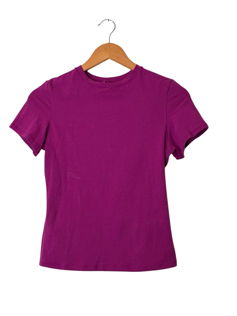 SKIMS | LIKE NEW buttery soft crew neck stretch t-shirt in lollipop size medium - Picture 2 of 13